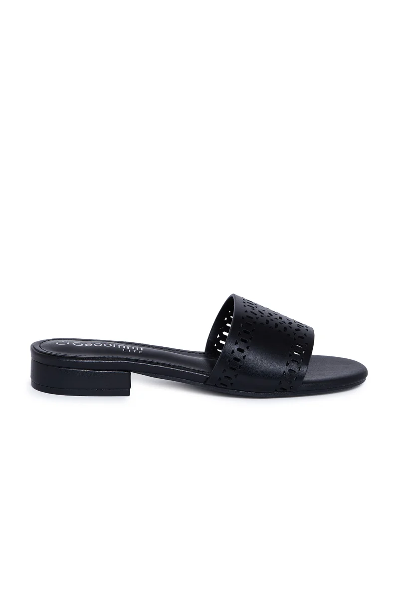 جيومني صنادل جيومني المسطحة للنساء – صنادل صيفية مريحة قابلة للارتداء اليومي، والمشي والسفر